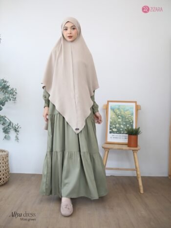 Dress Aliya Silk Mossgreen