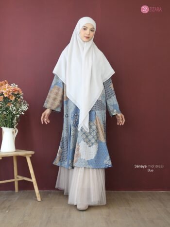 Sanaya Midi Dress Blue