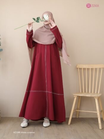 Dress Azumi Maroon